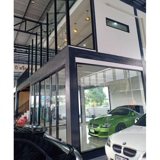 รับติดตั้งกระจกอลูมิเนียม กระจกศรีวิไล - รับติดตั้งประตูกระจกโชว์รูมร้านค้า